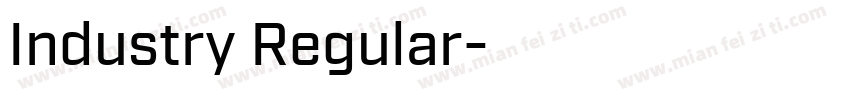 Industry Regular字体转换